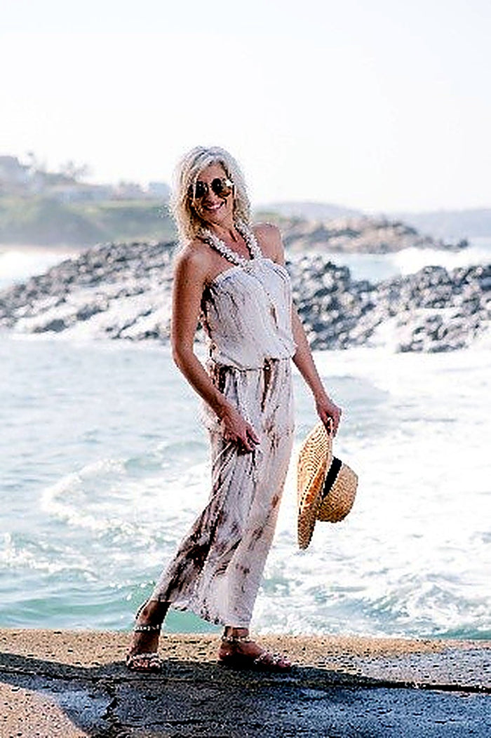 Ruched Jersey Maxi Dress