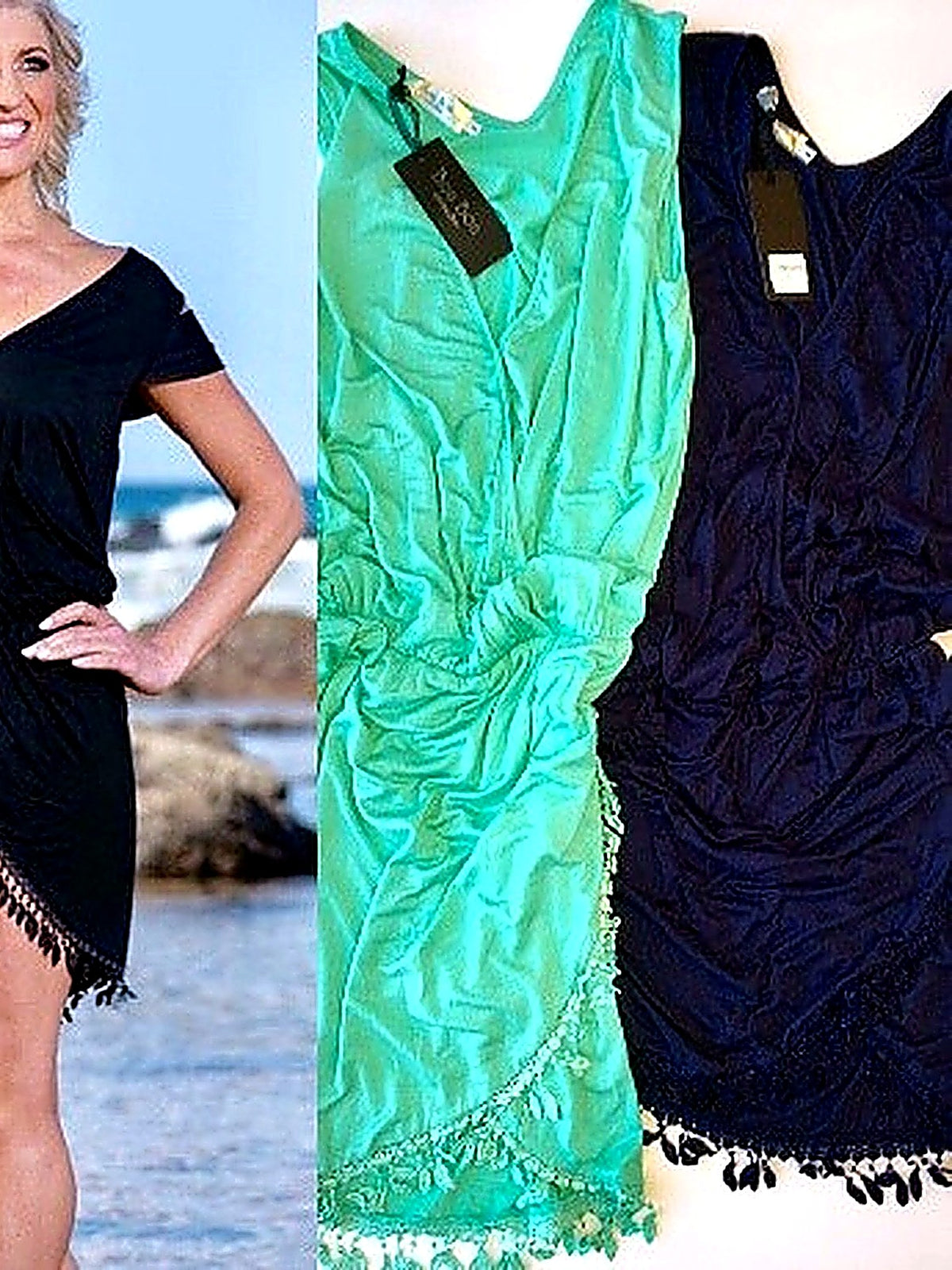 Tassel Wrap Beach Dress
