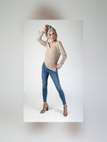 Oatmeal Open-Knit Sweater