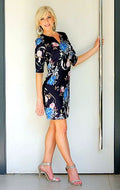 Navy Floral Tunic Dress